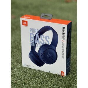 NEW JBL Tune 510BT Pure Bass Wireless Bluetooth Headphones, Blue, Brand New